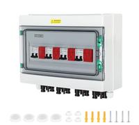 Fogmiea PV Surge Protection 4 String, 1000 V 32 A, IP65 | Pre-assembled 4-string PV distribution box with DC line protection and surge protection for photovoltaic systems.