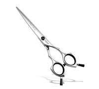 FOGOSP Straight Grooming Scissors for Dogs at Home 6.5 in Professional Dog Hair Scissor Trimming Small Dogs Pet Cat Shears Japan 440C Symmetric Handle Light Weight for Cutting Body Leg Hairs(6.5)