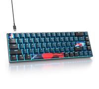 Fogruaden Wired 65% Percent Keyboard Mechanical, RGB Gaming Keyboard 60 Percent, Ultra-Compact 68 Key Mini Keyboard for Win/Mac PC Gamer, Easy to Carry on Trip (68Monster, Red Switch)