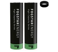 FOGSTAR 4000mAh Rechargeable Power Cells 21mm x 70mm Flat Top High Performance 40A for Torches, Power Packs & Compatible Equipment (2 Pack)