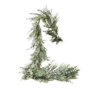 Fogukier Artificial Pine Garland,Realistic Winter Christmas Soft Thick Green - Indoor Outdoor Greenery Garland - for Table Staircase Banister Wall Door Holiday