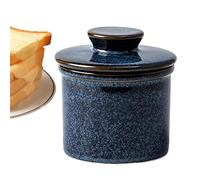 Fogukier Butter Jar - Spreadable Butter Jar with Lid | Decorative Water Airtight Butter Crock, Pottery Butter Keeper Crock for Decorating Home and Kitchen