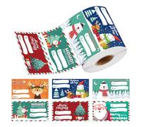 Fogukier Christmas Name Stickers | 500-Piece Christmas Self-Adhesive,Festival Decor Labels Wrapping Tags | for Envelope Package Crafts Kids Adults Teens Birthday Holiday Party Celebration