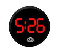 Fogukier Clock for Car Dashboard,Vent Touch-control Round Digital Clock | Automotive Night Watch - for Road Trip Truck SUV Van RV Driving Travel RV Camping Commuting