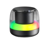 Fogukier Desktop Speakers - Wireless 5.0 Subwoofer Speaker with RGB Light - Portable Music Player with 7 Preset Gradient Breathing Light for Bedroom Outdoor Travel Party Car Living Room Home Camping
