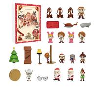 Fogukier Figure Advent Christmas - 24 Days 2D Acrylic Table Decor,Countdown Calendar Figure Toys,for Homeowners Party Hosts Apartment Living Room Bedroom Office Mantel Bookcase Window Sill