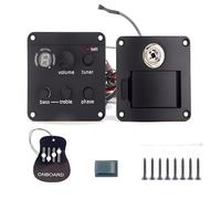 Fogukier Pickup System for Guitar | Volume Control Preamplifier Folklore Guitar Pickup System - Guitar Preamp Accessories Volume Tone Tuner Kit with High-Fidelity