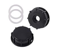 FOGWOWO IBC Adapter S60 x 6, 1/2 Inch Internal Thread with Tank Cover, Closure Cover, Garden Hose, Tap Adapter, IBC Tank Accessories for Rainwater Tank Barrel Valve