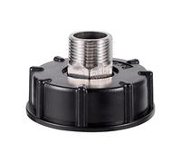 FOGWOWO IBC Adapter S60X6 IBC Tank Accessories 3/4 Inch Coarse Thread with 3/4 Inch Male Thread Hose Connection Stainless Steel Valve Outlet Fittings