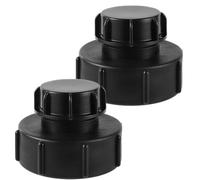FOGWOWO IBC Tank Tube Accessory, IBC Tank Adapter, Pack of 2 S100 x 8 to Reduce S60 x 6 Coarse Thread with S60 IBC Tank Tank Cover End Cap Adapter Tap Garden Hose for 1000 L Water Tank
