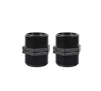 FOGWOWO Pack of 2 1.5 x 1.5 Inch BSP Male Thread Hose Connection Couplings Connector Equal Adapter Irrigation Hose Connector for Garden Hose Systems