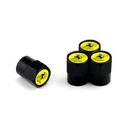 FOGZNB Tyre valve, Tyre Valve Dust Caps. Metal Car Wheel Air Caps Auto Valve Stem Caps Accessories 4 Pcs. For Ferrari Enzo 2001-2005.