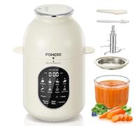 FOHERE Baby Food Maker, Nutri Ease All Stage One Step Food Processor Steamer Blender Puree Maker, Auto 3-Stage Settings for Healthy Homemade Baby Puree, Preset&Self Clean Function, BPA-Free