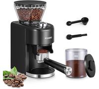 FOHERE Conical Burr Coffee Grinder Electric, Coffee Bean Grinder with 35 Precise Grind Setting, Adjustable Burr Grinders, Anti-static Burr Coffee Grinder for Espresso, Drip Coffee, French Press, Black