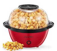 FOHERE Popcorn Maker Machine, 3.5L Popcorn Popper for Home, Electric Stirring Popcorn Popper with Sugar & Oil, Non-Stick Coating, Quiet and Fast, For Movie Nights, Christmas Eve