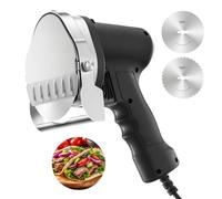 FOHERE Professional Electric Kebab Slicer - 80W High-Power Doner Kebab Knife with 2 Stainless Steel Blades - 0-8mm Adjustable Thickness Shawarma Cutter - Meat Slicer for Commercial & Home Use
