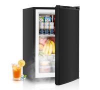 FOHERE Upright Freezer, 85L, 3-Tier Shelves, -22℃ to 10℃ Thermostat, Silent 45dB, Compact for Kitchen/Dorm/Office (80.5x53x53cm) 2 Years Warranty, Black