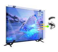 Fohil 32 Inch TV Screen Protector, Anti-Blue Light Protective TV Display Protector, Anti-Reflection Anti-Glare Screen for Wall-mounted TV, Relieve Eye Strain, Anti-Scratch No Bubbles