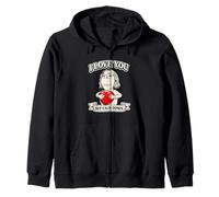 Foid Girl Meme Chud Guy Heart Underground Meme Edgy Humor Zip Hoodie