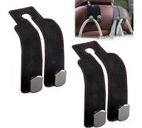 FOIHGCS Car Hooks For Headrest For Citroen C1 II 2014-2021 | Premium Suede Surface Strong Load Bearing Easy Installation Space Saving Storage