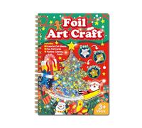 Foil Art Coloring Book for Various Occasions Featuring Multiple Themes for Hand Craft Projects At Parties Peels and Stick Activity