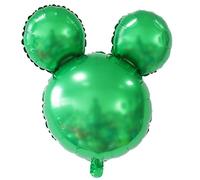 Foil Balloon - 10 Colours - Diameter 45 cm - Decoration for Birthday, Party, Children's Birthday - Mickey Figures Figure Helium Air Balloon Decoration Anagram Mouse Gift Fun Children's Party (Green)