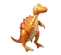 Foil Balloon 3D Dinosaur: Giant 75 x 60 cm Party Balloon with Movable Legs, 17 Brown, Perfect for Children's Birthdays, Dinosaur Theme Parties & Decorations