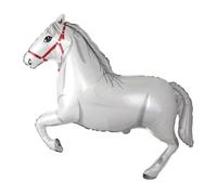 Foil balloon 61cm Horse in gallop white
