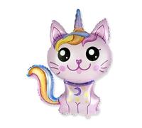 Foil Balloon 61cm Magic Cat Pink