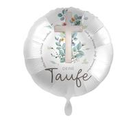 Foil Balloon Christening Many Good Congratulations Decorative Balloon Christening Boy Girl Balloon Baptize Baptism Made in EU, Unfilled, Suitable for Helium