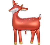 Foil Balloon Deer, 80 x 105 cm, Brown Doe Inflatable