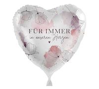 Foil Balloon 'Forever in Our Hearts' Balloon Memorial Party Farewell Party Funeral Memory Travel Balloon Made in EU