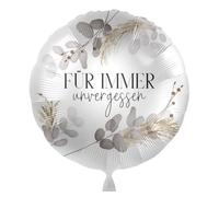 Foil Balloon 'Forever Unforgettable' Balloon Memorial Party Farewell Party Memorial Reminder Moving Travel Balloon Made in EU
