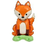 Foil Balloon Stand 3D, Fox Design, Approx. 35 x 61 cm - Perfect for Children's Birthdays, Parties, Decoration, Gifts, Events, Celebrations, Surprises - High Quality, Durable