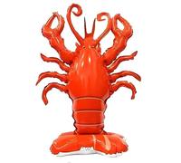 Foil Balloon Stand 3D in Lobster Red, Approx. 46 x 60 cm - Perfect for Birthdays, Anniversaries, Weddings, Parties, Decorations - Large, Eye-catching, Durable and Reusable Balloon