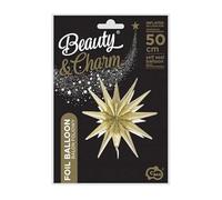 Foil Balloon Star 3D Champagne 50x46cm