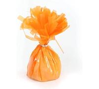 Foil Balloon Weight for Helium Balloons in Pastel Orange - 1x 160g Heavy Balloon Weight Birthday Party Wedding Celebration Décor with Tassles