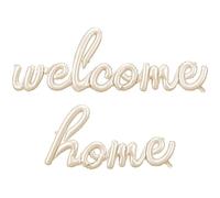 Foil Balloon Welcome Home Cream - XXL Lettering Balloon