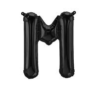 Foil Balloons Letters Black - 40/80/100 cm for Birthday Wedding Party Decoration Happy Birthday JGA Gift Balloon Graduation Giant Balloon ABI Large XXL Small Black Boys (40 cm - M)
