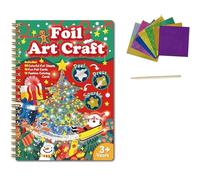 Foil Craft Activity No Mess Art Kit, Fun Peel and Press Sticker Foil Art for Kids Adults, Magnet Foam Paint Card Making Kit, Travel Toys, Gifts for Girls Boys