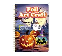 Foil Craft Set: Peel and Paste Art Foil, Creative Materials for Crafts, Glossy Paper Craft, Decorative Art Project | Kids Craft Set, Alt Material