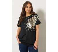 Foil Detail Top Evans Black 26-28