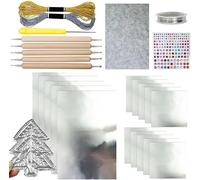 Foil Embossing Kit,Metal Embossing Foil Sheets Art Kit with Carving Tools,Foils Art Accessory Set,Gold/Silver Foils Sheets Decorative Tools,Engraving Painting Tool for Craft (Silver)