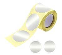 Foil Envelope Seals - Certificate Sticker Pack 100 Count, Decorative Adhesive Validation Labels | Premium Seal Stickers for Documents Invitations Shower Christmas Cards Office Use