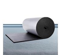 Foil-Faced Reflective Insulation Foam Roll - Three-Layer Structure Thermal Sound Control Proofing Deadener Mat for Roof, Auto, Pipes | Self-Adhesive Heavy Duty(Size:5mm-1*10m)