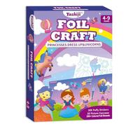 Foil Fun Art Craft Kits for Kids Unicorns Princess Mess -free Sticker Set for Child, DIY Printing Craft Kits Activity, Gifts for Ages 4 5 6 7 8 9 10 Years old, Art Supplier Toys for Boys Girls