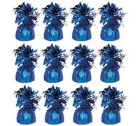 Royal Blue Foil Helium Balloon Weights 175gr - Pack of 12 - Durable & Colourful Weights for Birthdays Parties, Events & Celebrations - Perfect Balloon Weight Holders