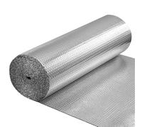 Foil Insulation 1 Roll 25m x 60cm - Radiator Reflector Panels for Floor, Ceiling, Roof, Wall Insulation - 3-in-1 Reflective Foil Insulating Roll - Heat & Vapour Barrier Saves Energy