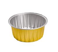 Foil Liners, 10pcs 130ml Ramekins, Aluminum Foil Muffin Liners Cups with Lids, Holder, Disposable Aluminum Foil Baking Cups Holders Cases Boxes Pans with Lids