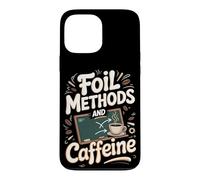 FOIL Methods and Caffeine Algebra Teacher Case for iPhone 13 Pro Max